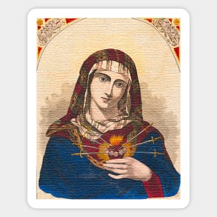 Sacred Heart of Mary Sticker